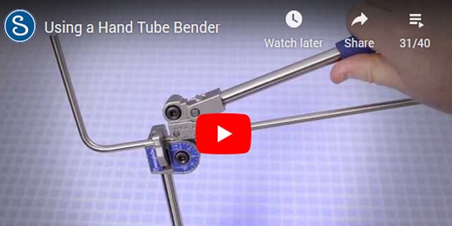 Using a Hand Tube Bender